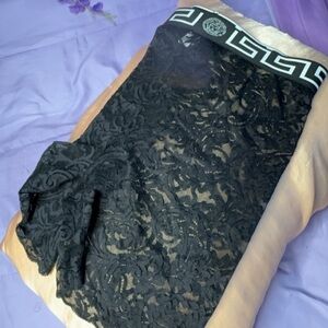 Versace Lace Biker Shorts